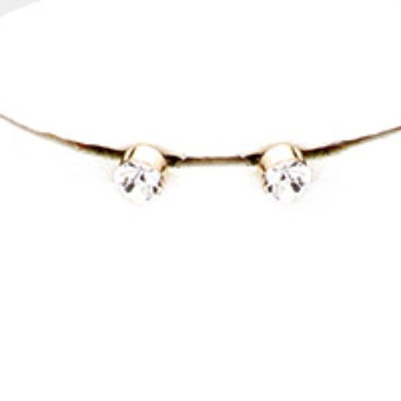 Open Circle Multi Strand Chain Necklace Set - Picture 3 of 7